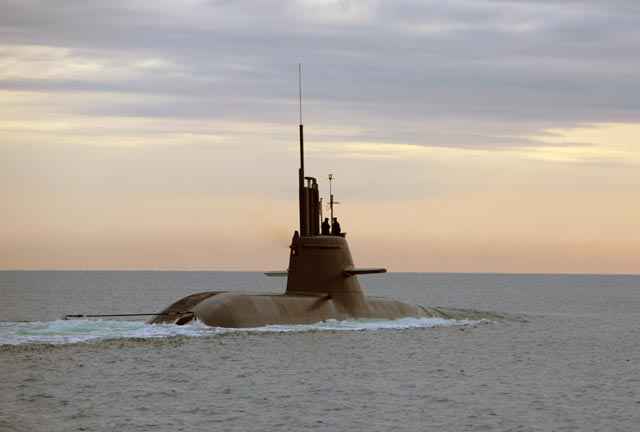 U 31 der 212A Klasse auf See