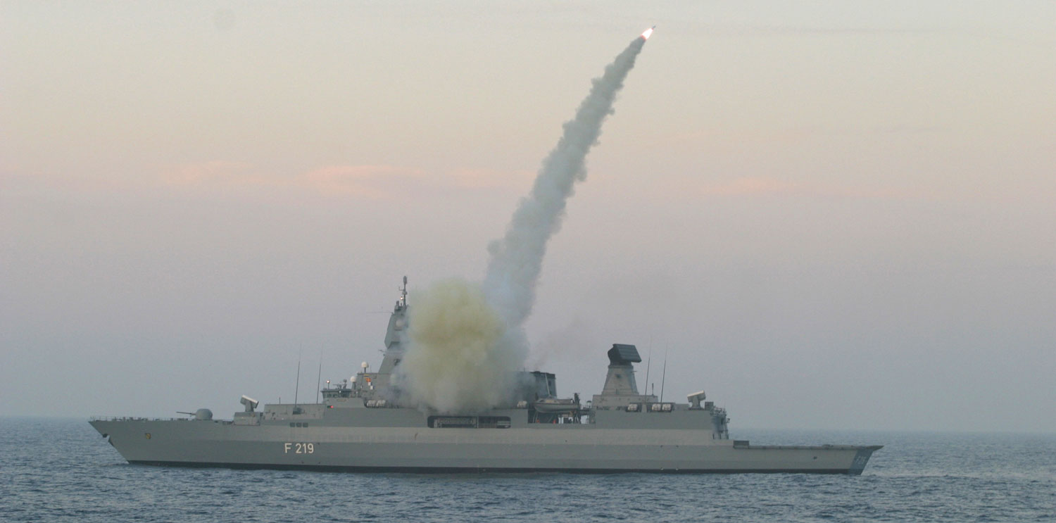 Harpoon-Abschuss von F124 SACHSEN