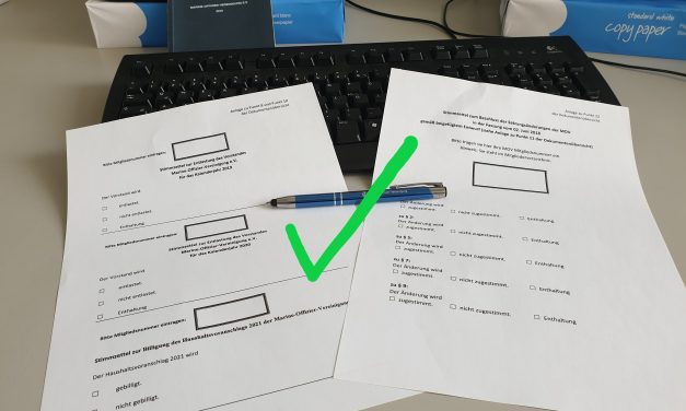 Außerordentliche Mitgliederversammlung der Marine-Offizier-Vereinigung e.V. erfolgreich abgeschlossen!