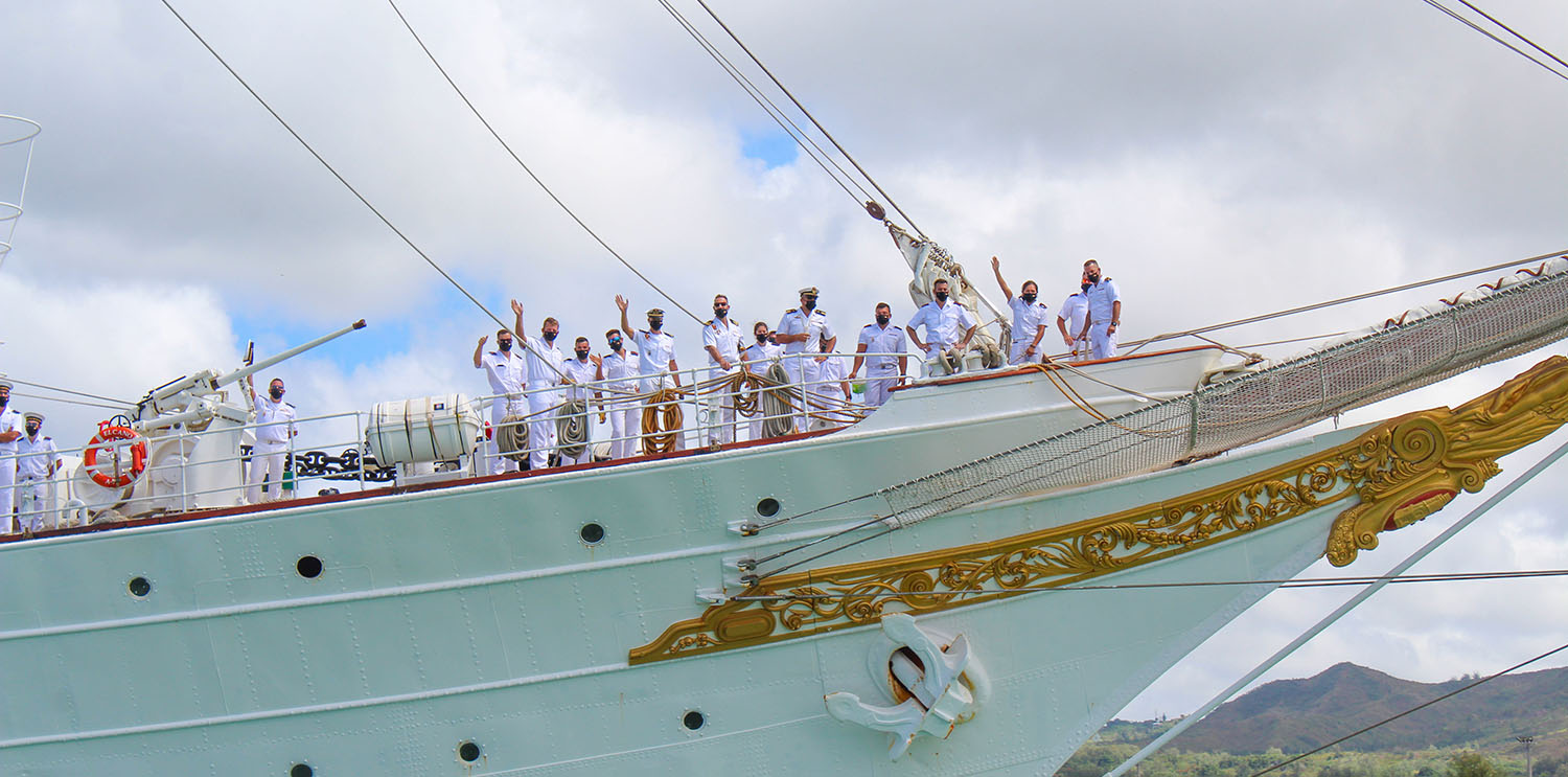 Einlaufen der Juan Sebastian de Elcano