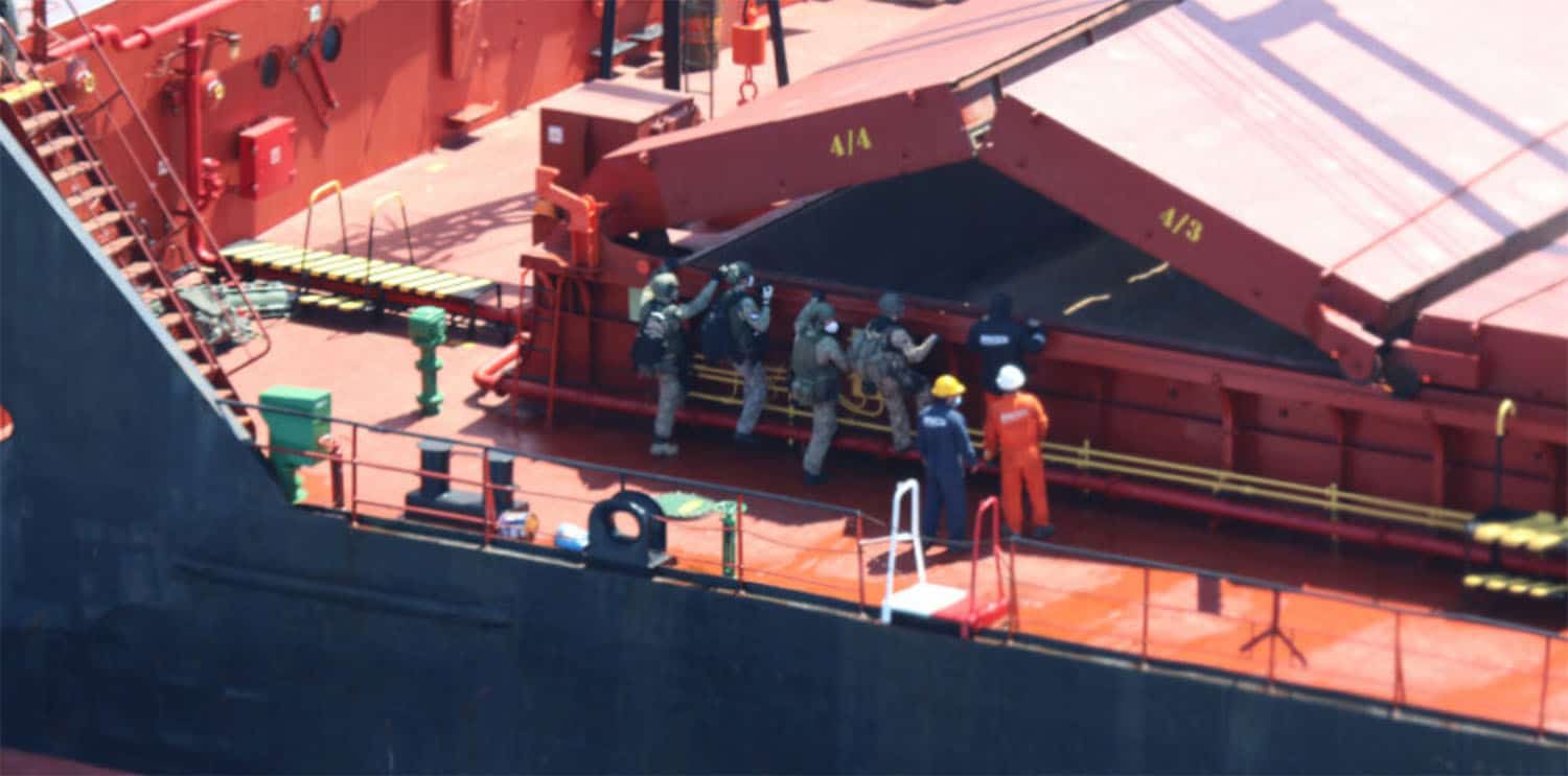 Durchsuchung des Laderaums