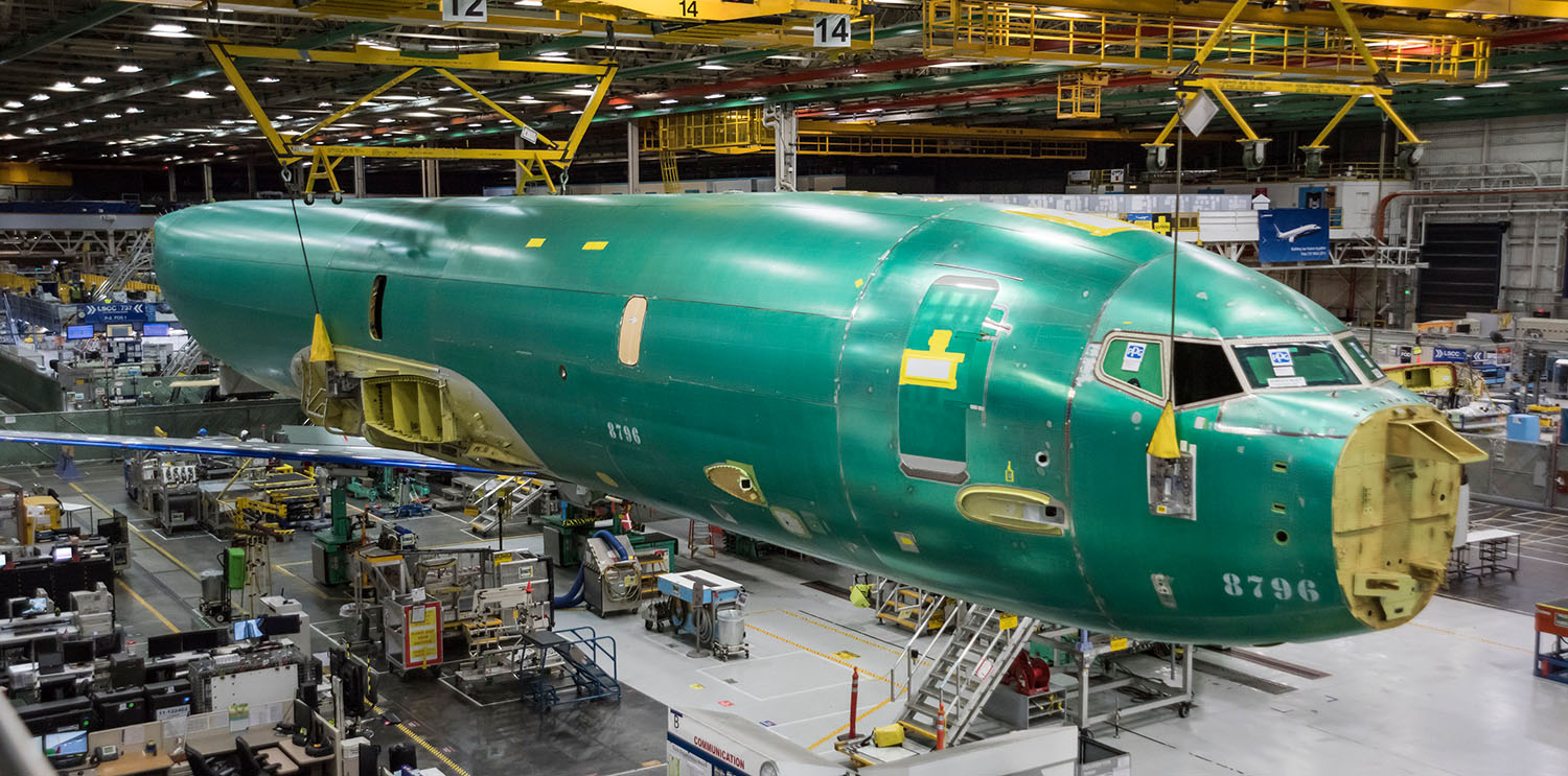 Bei Boeing in Renton werden nun die Basissysteme eingebaut