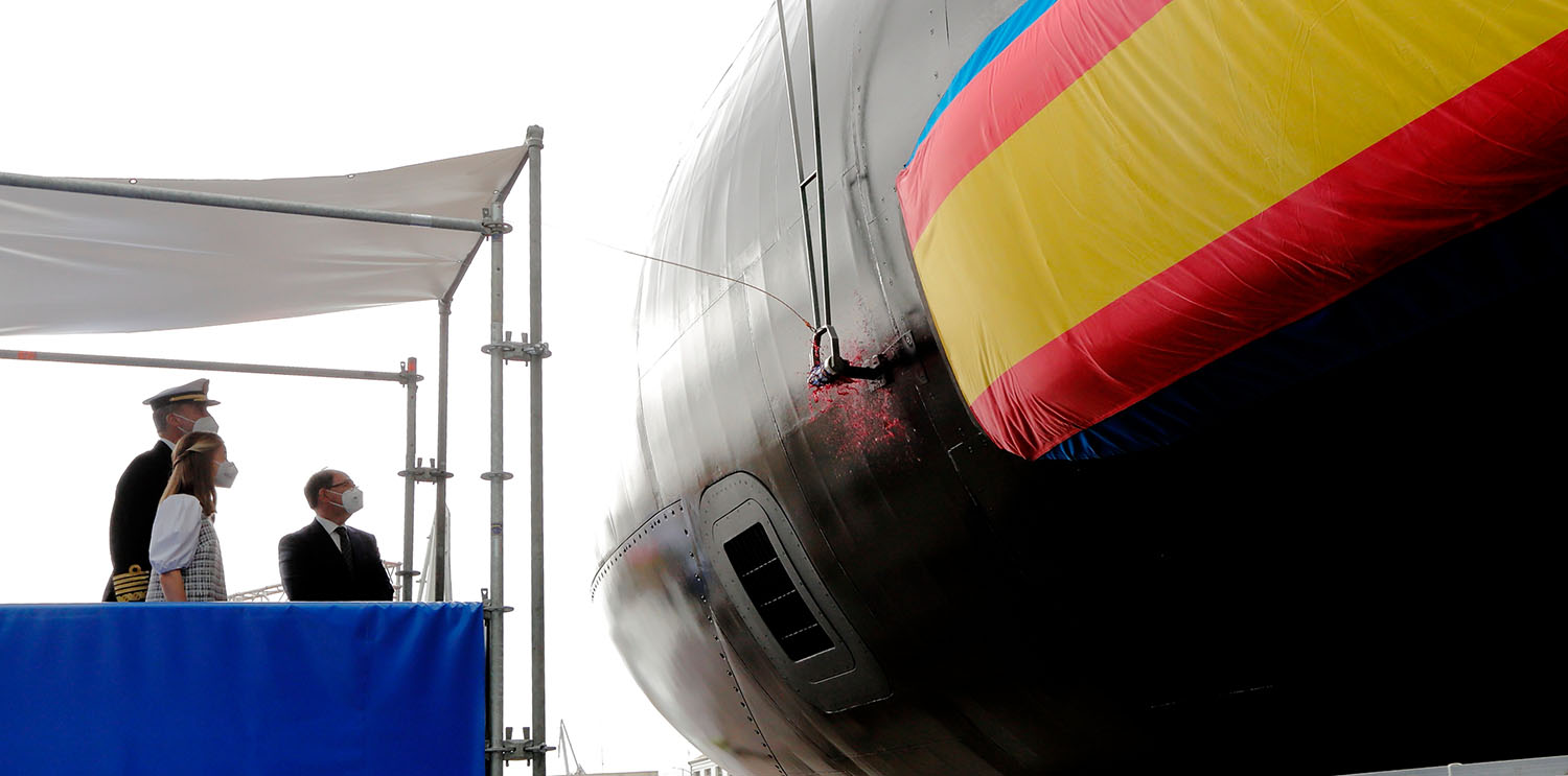König Felipe VI. mit seiner jüngsten Tochter und Taufpatin Sofia