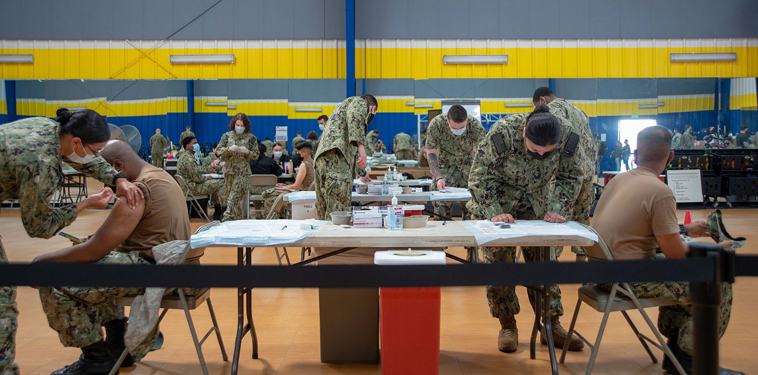 Impfung auf der Naval Base San Diego