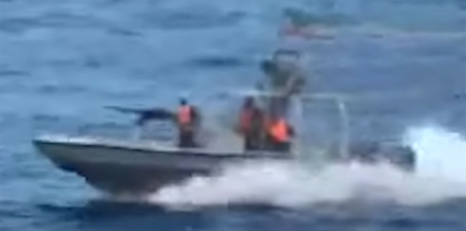 Iranisches Speedboot im Jahr 2020