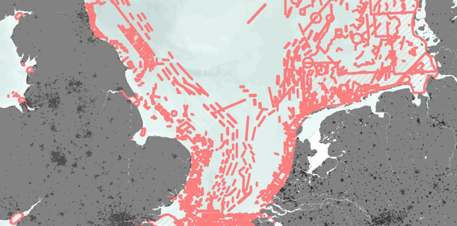 Minenfelder in der Nordsee