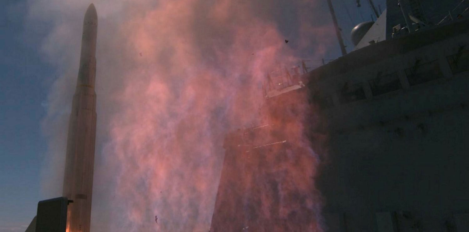 Der Abschuss fand vor der US-Küste statt