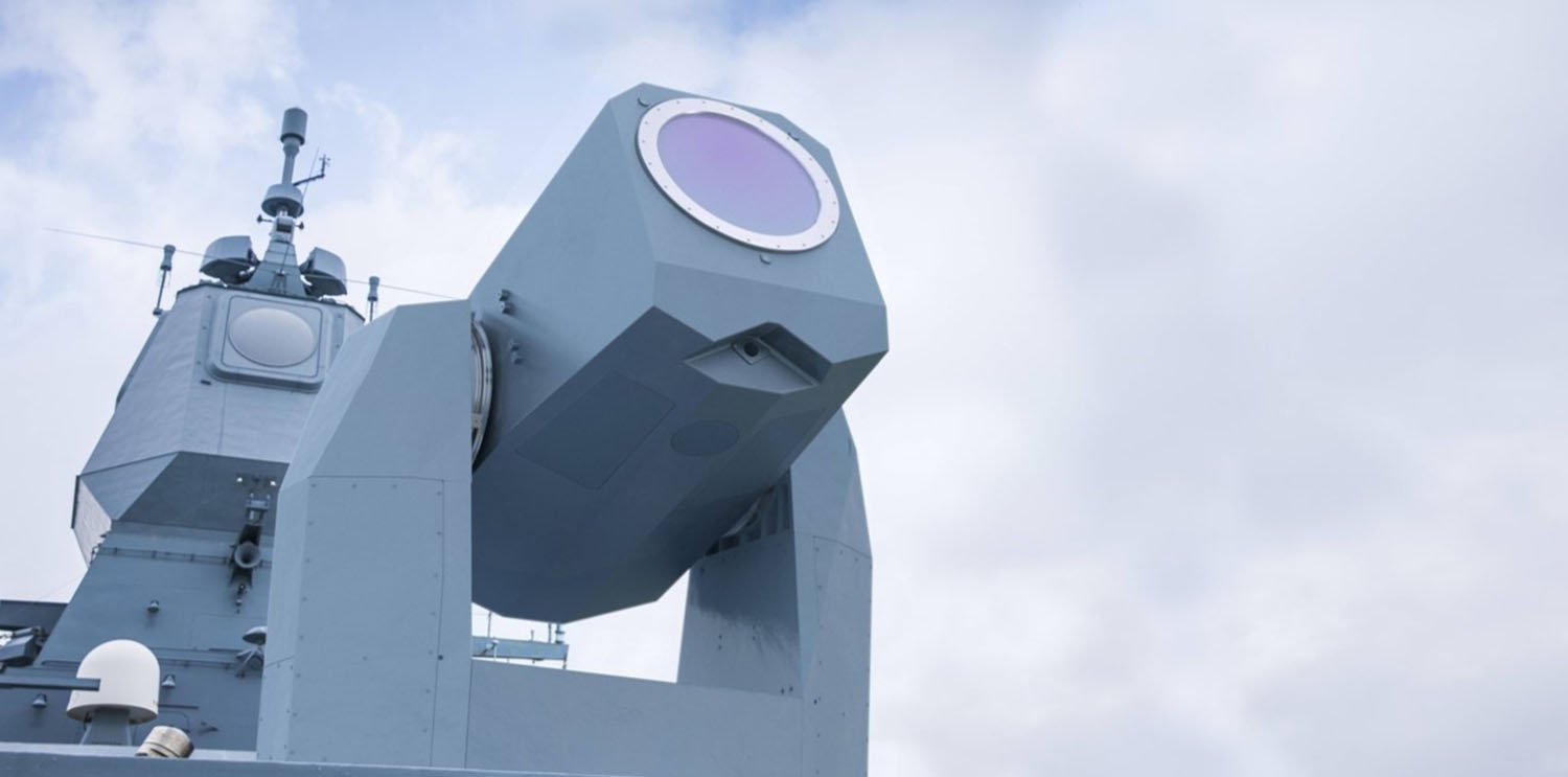 Versuchslaser von MBDA auf der Fregatte Sachsen