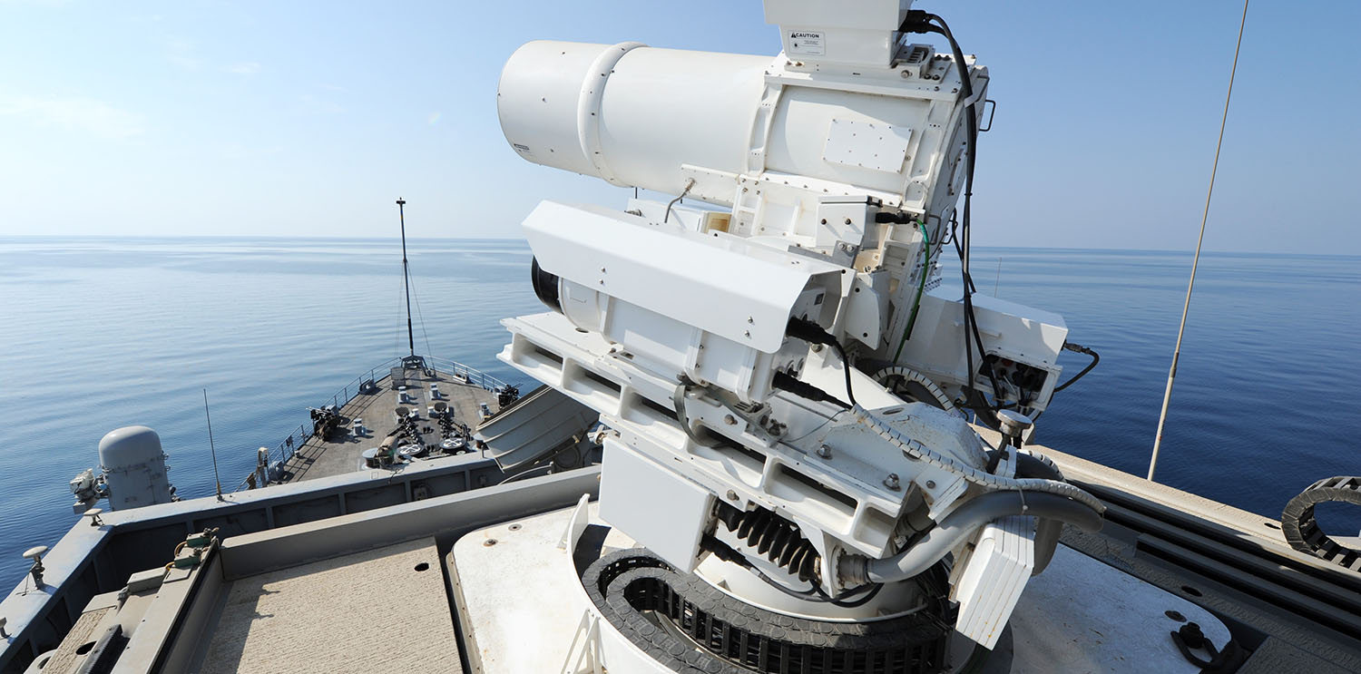 Laser auf der USS Ponce