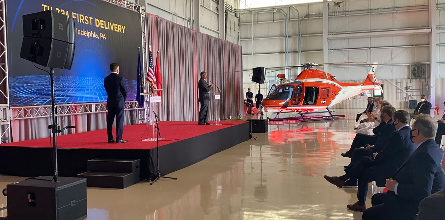 Übergabezeremonie in Philadelphia