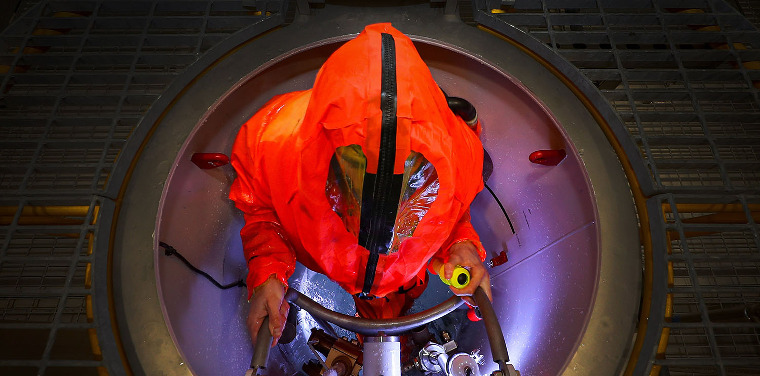 Geübt wird auch der Ausstieg aus einem havarierten U-Boot