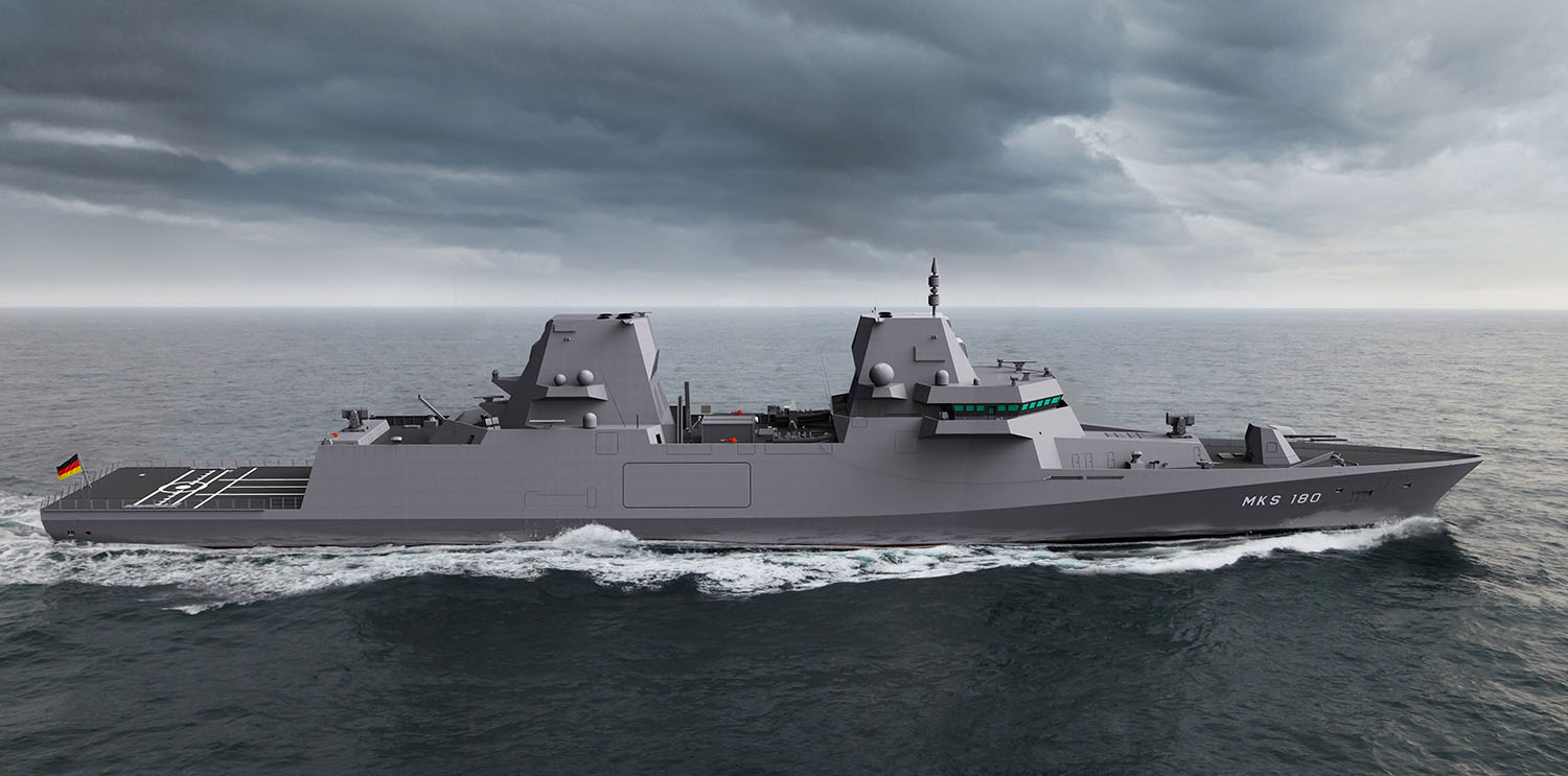 Graphic of the future frigate 126 (MKS 180)