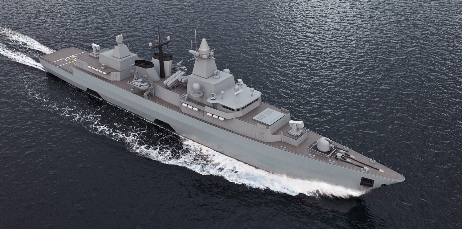 F 123 with new radar equipment from Saab