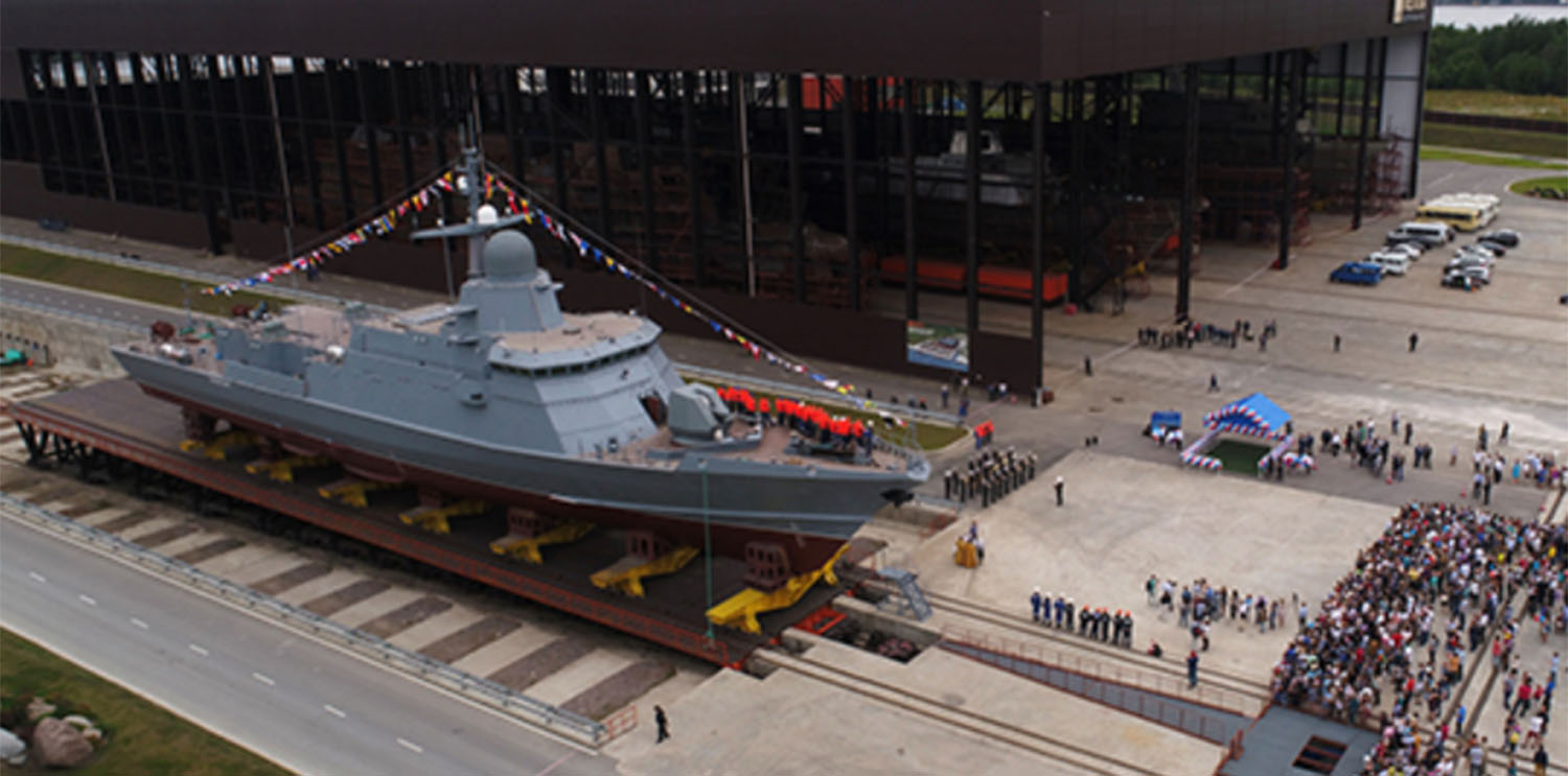 Die Sowjetsk in der Werft