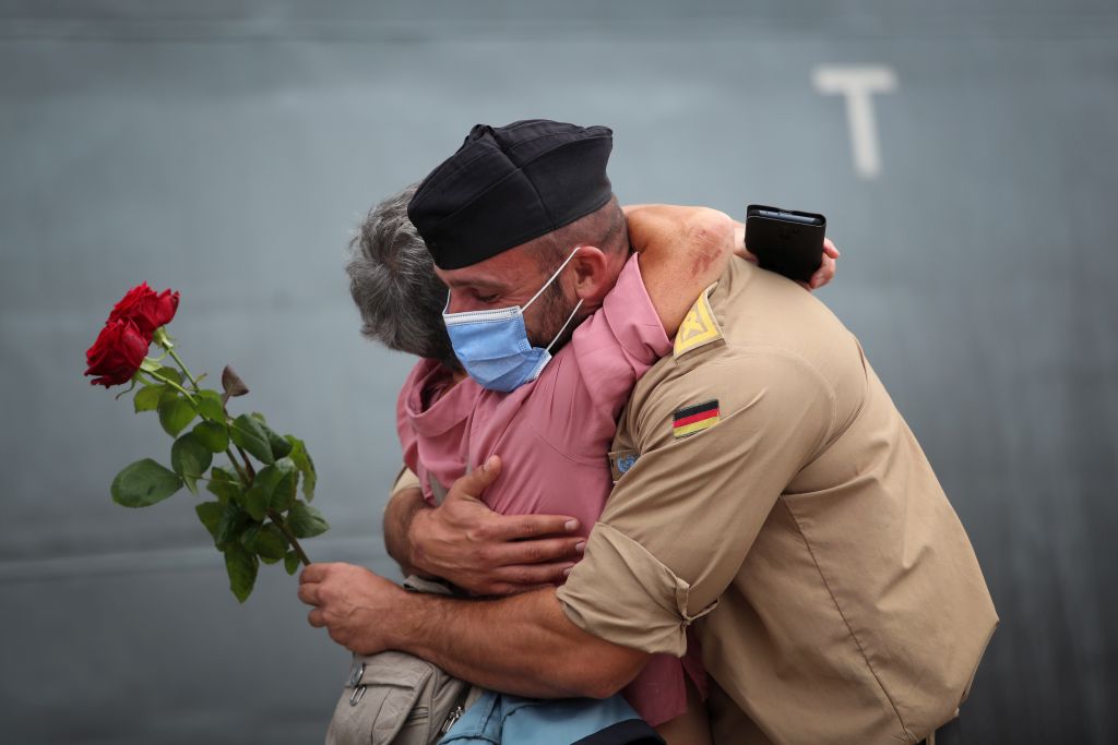 Arrival of the Magdeburg in Warnemünde, Photo: PIZ Theska