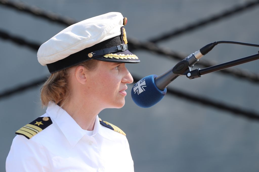 Frigate Captain Inka von Puttkamer, Deputy Commander of the 3rd Minesweeper Squadron