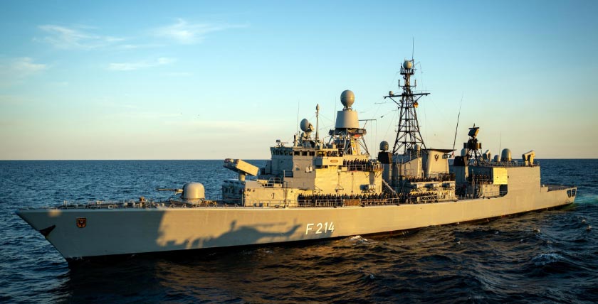 On Saturday, 11 September 2021 at 10:00 a.m., the frigate Lübeck will return to its home port ©Redaktion der Bundeswehr