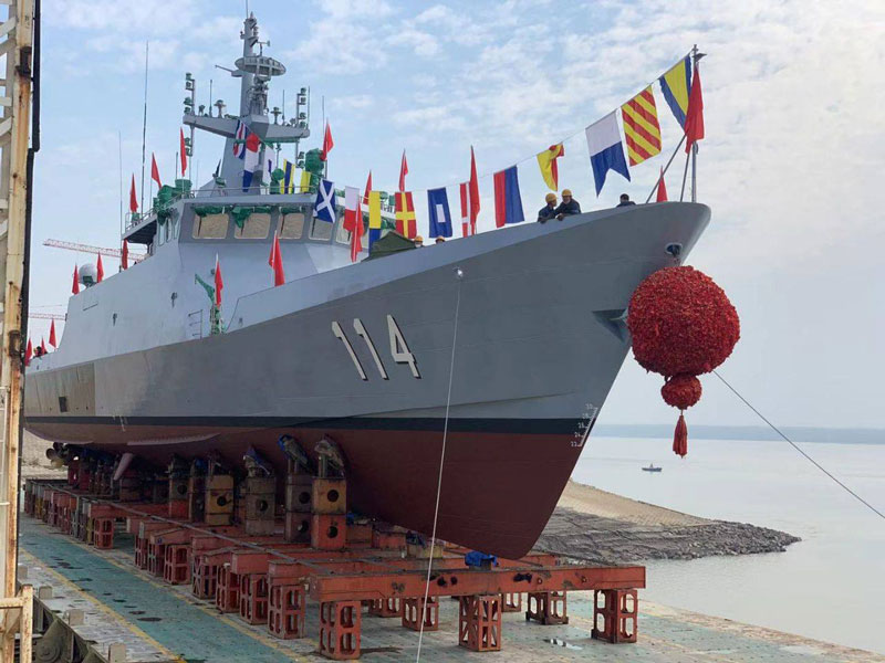 Stapellauf des vierten LMS in Wuchang. Foto: Royal Malaysian Navy