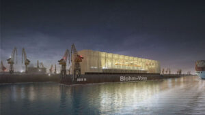 Mit dem Dock 10 besitzt B+V eines der größten überdachten Schwimmdocks in Europa
