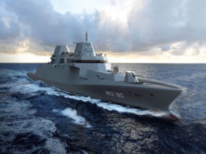 Entwurf der Fregatte 126. Grafik: Damen