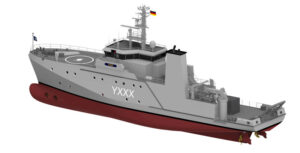 Entwurf Messboote Seeversuche Küste