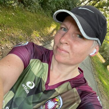 Anke Mies, frigate captain and co-initiator of the Bundeswehr and reservists running team