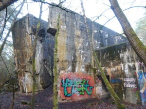 Gesprengter Luftschutzbunker. Foto: von Klewitz