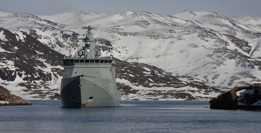 Küstenwachschiff KNUD RASMUSSEN. Foto: Dänische Marine
