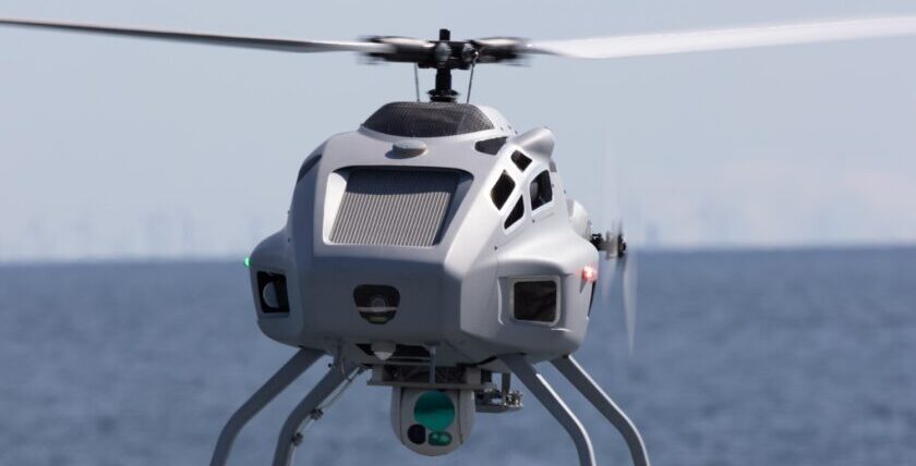 Close-up of the unmanned rotorcraft Sea Falcon. Photo: Bundeswehr/Marcel Kroencke