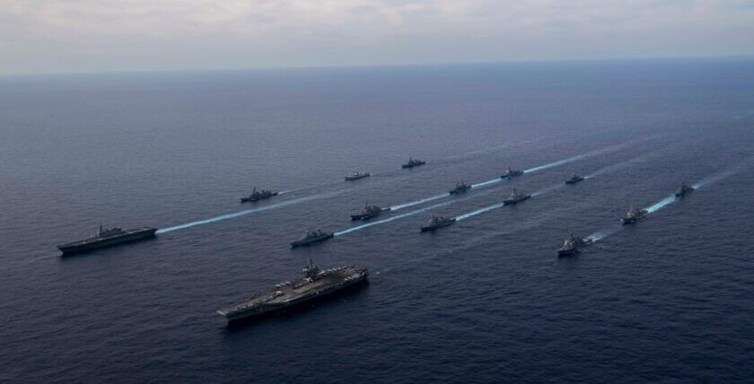 Auftakt zum japanischen ANNUALEX 2021 - Passex mit FGS BAYERN. Foto: US-Navy