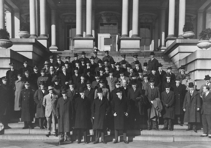 US-Delegation der Washingtoner Konferenz. Foto: US National Archives