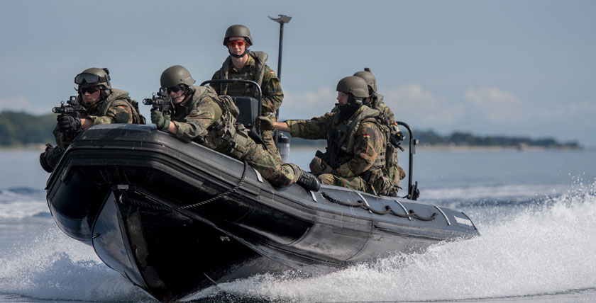 Das deutsche Seebataillon: Training der Bordeinsatzkompanie. Foto: Bw