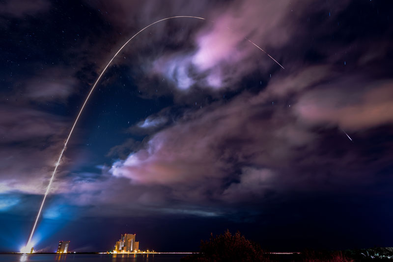 Start einer Atlas-V-Rakete mit militärischer Nutzlast vom Weltraumbahnhof Cape Canaveral. Foto: US DoD