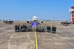 Übernahme der zweiten P-8I Poseidon auf der Marinefliegerbasis Hansa Foto: Indian Navy
