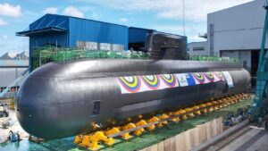 Stapellauf/Rollout des dritten Bootes der südkoreanischen U-Boot-Klasse KSS-3, Shin Chaeho. Foto: Hyundai