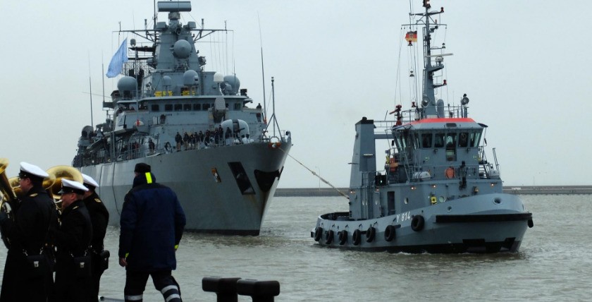 Fregatte Bayern wieder heim, Foto Holger Schlüter
