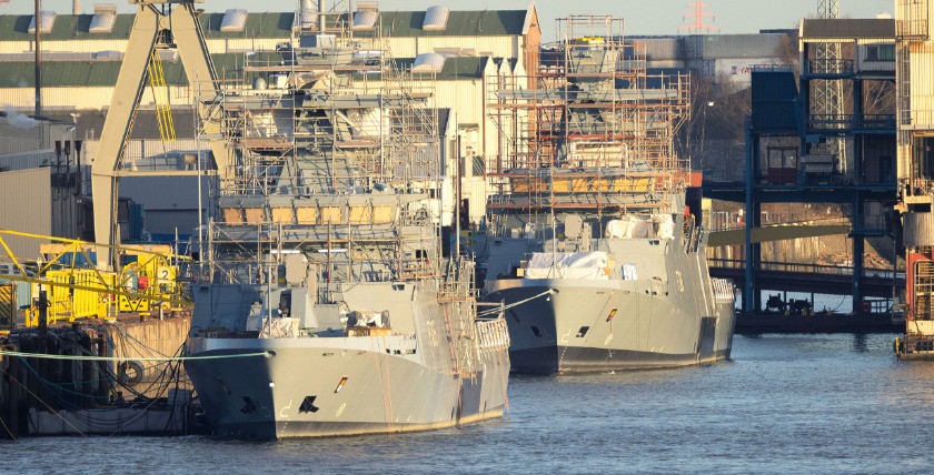 Korvette Köln wird am 21. April 2022 in Hamburg getauft, Foto: Michael Nitz