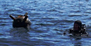 Im Schwarzen Meer treibende Minen, Foto: Courtesy Romanian Navy