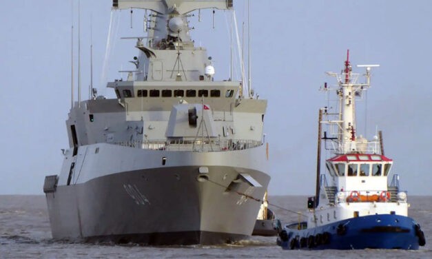 Stahlbau Nord has completed the first frigate for the Egyptian Navy