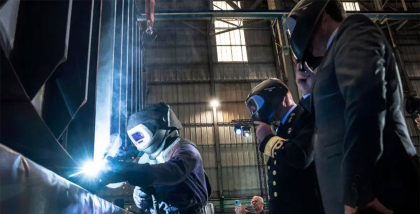 Kiellegung zweites Boot des belgisch-niederländischen Kooperations-Programms zum Neubau von 12 Minenjägern. Foto: Naval Group