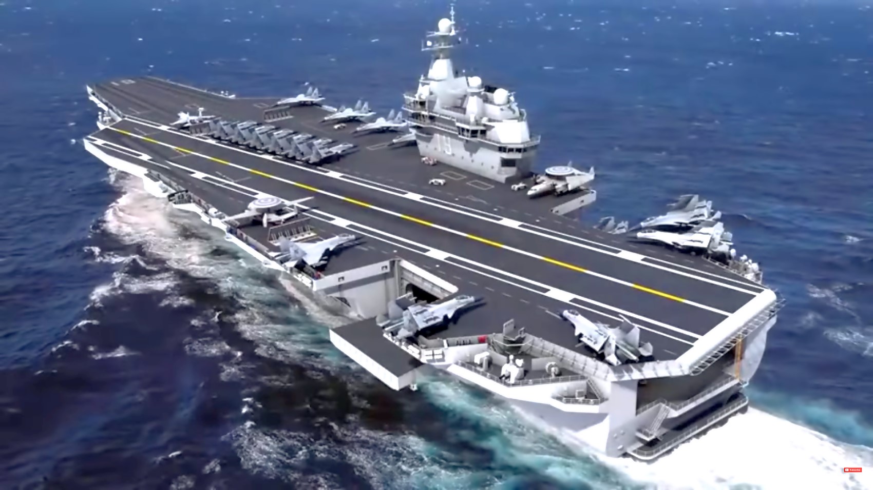 Grafische Interpretation des chinesischen Trägers 003 aus 2021. Grafik: sinodefenseforum.com