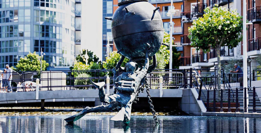 Britisches Minentaucher-Memorial in Portsmouth. Foto: Crown Copyright