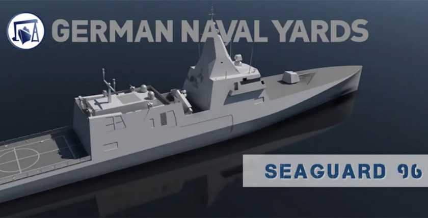 German Naval Yards - Korvettenentwurf SEAGUARD 96. Grafik: gny