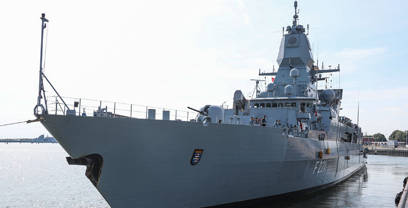 Fregatte „Hessen“ übt mit Flugzeugträgerverband, Foto: Leon Rodewald