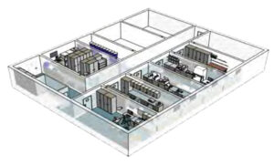 Upper level C-Deck supply level i-MERZ: laboratories, pharmacy, dentist, medical technology