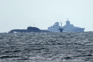 Not during our watch": The Sachsen-Anhalt shadows the Russian submarine Vepr, Photo: Michael Nitz