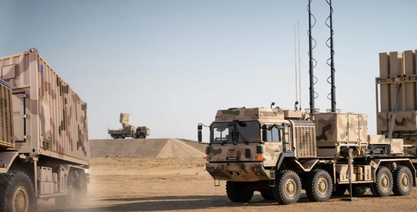 IRIS-T SLM Systemkomponenten TOC, Radar und Launcher © Diehl Defence