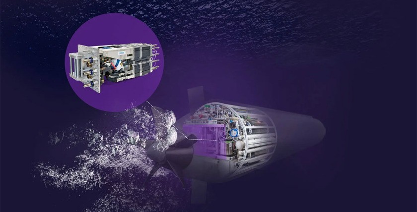 Artist Impression des BZM evo in einem UUV. Grafik: Siemens Energy