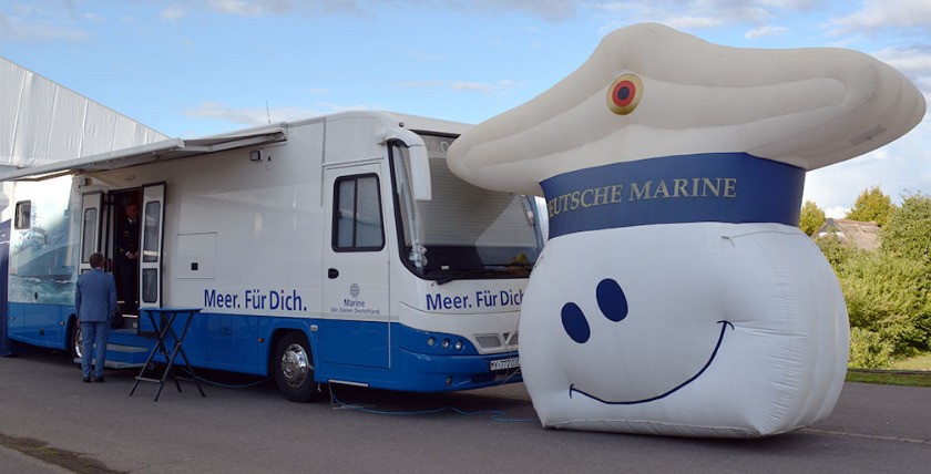 The Deutsche Marin takes centre stage, photos: DWT