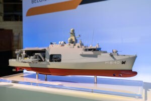 Der Kiel für die neue HNLMS Vlissingen wurde am 14. Juni 2022 in Lanester gelegt, Foto: Belgische Marine